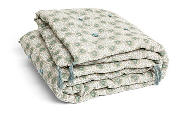 Chamois Täcke Med Tassels City Palace Green - 110x180cm