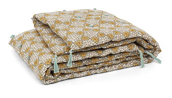 Chamois Täcke med Tassels City Palace Ochre - 110x180cm