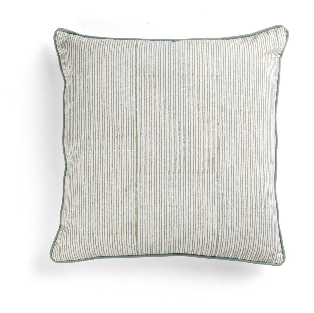 Chamois Pillow Cover Multi-Stripe Beige - 50x50 cm