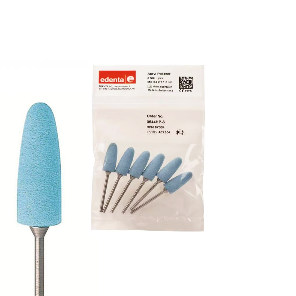 Exa Technique Acryl Polisher Cone Medium Blue, 6pcs