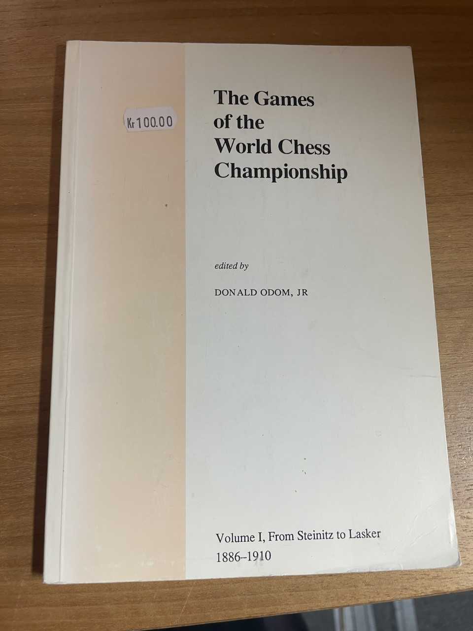 Antikvariskt - The games of the world chess Championship