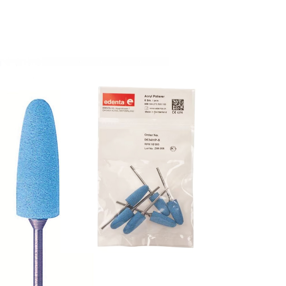 Exa Technique Acryl Polisher Ponited Coarse Blue, 6pcs