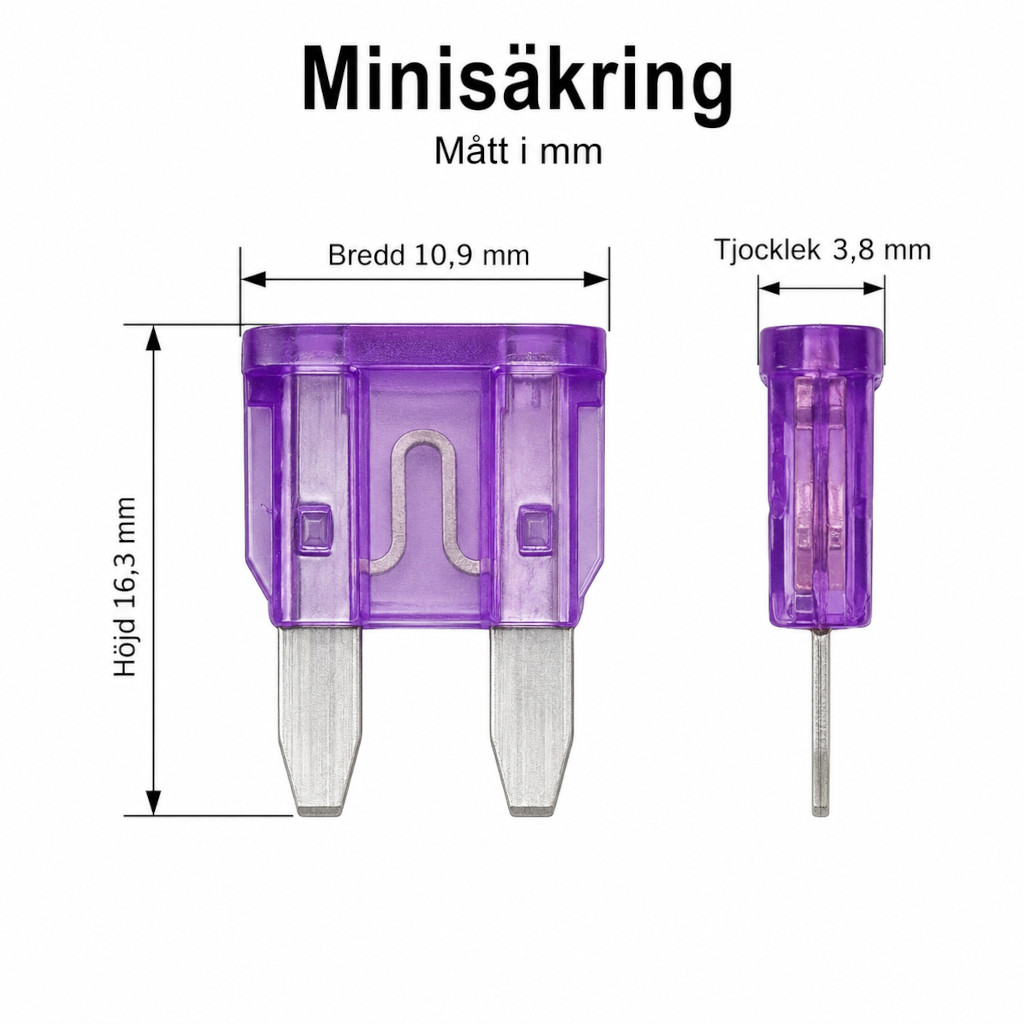 Säkringssats - 300 säkringar (standard, mini och mikro) - 5