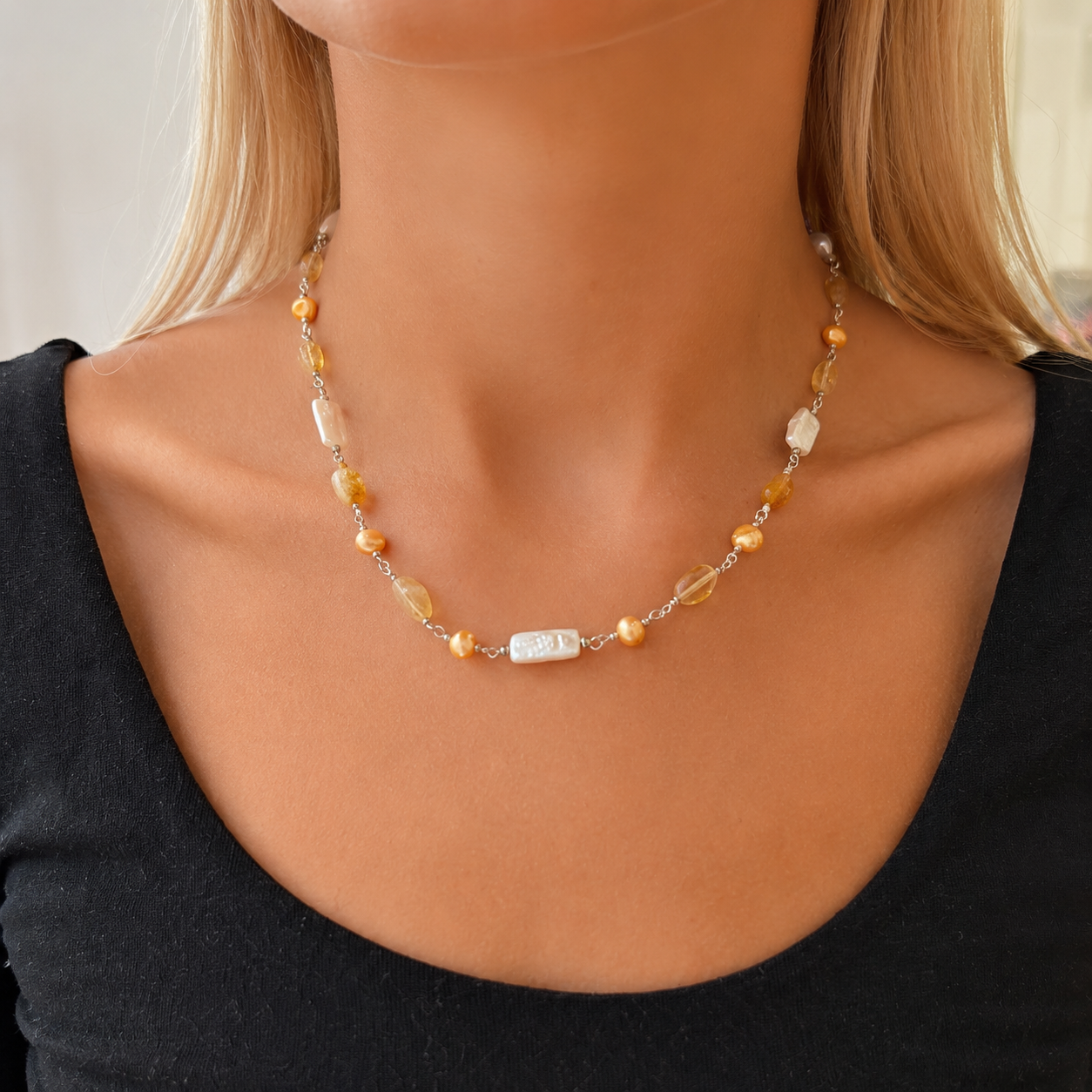 IAMLUND Diwali halsband silver