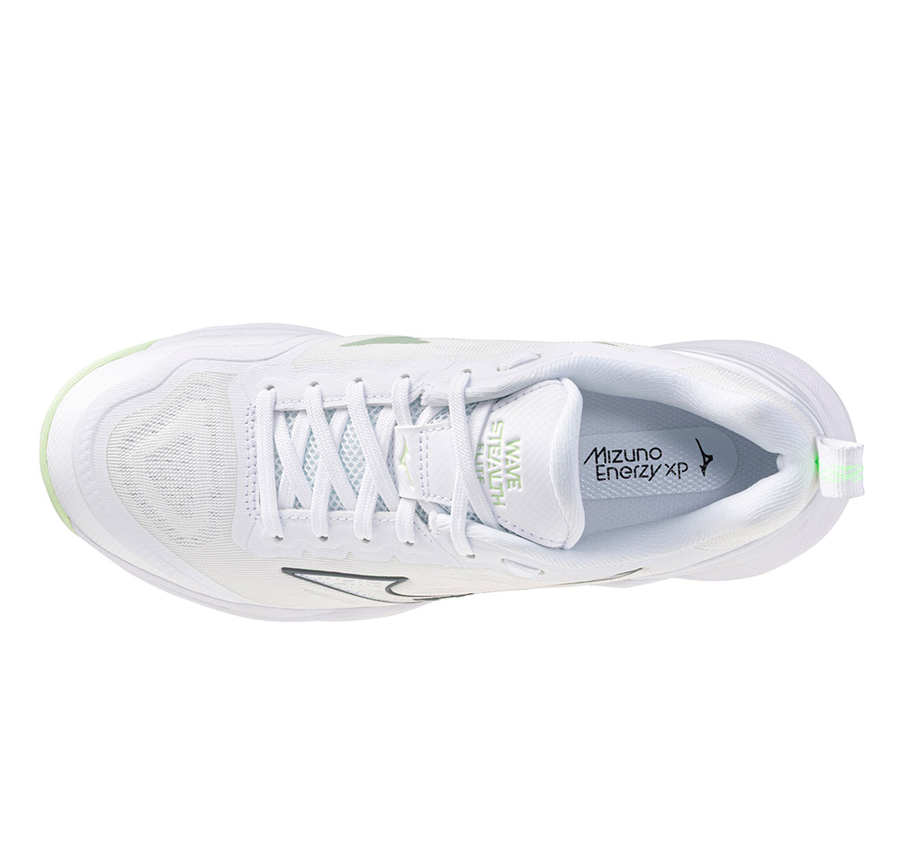 Mizuno Wave Stealth Elite Women white/aqua gray - 5