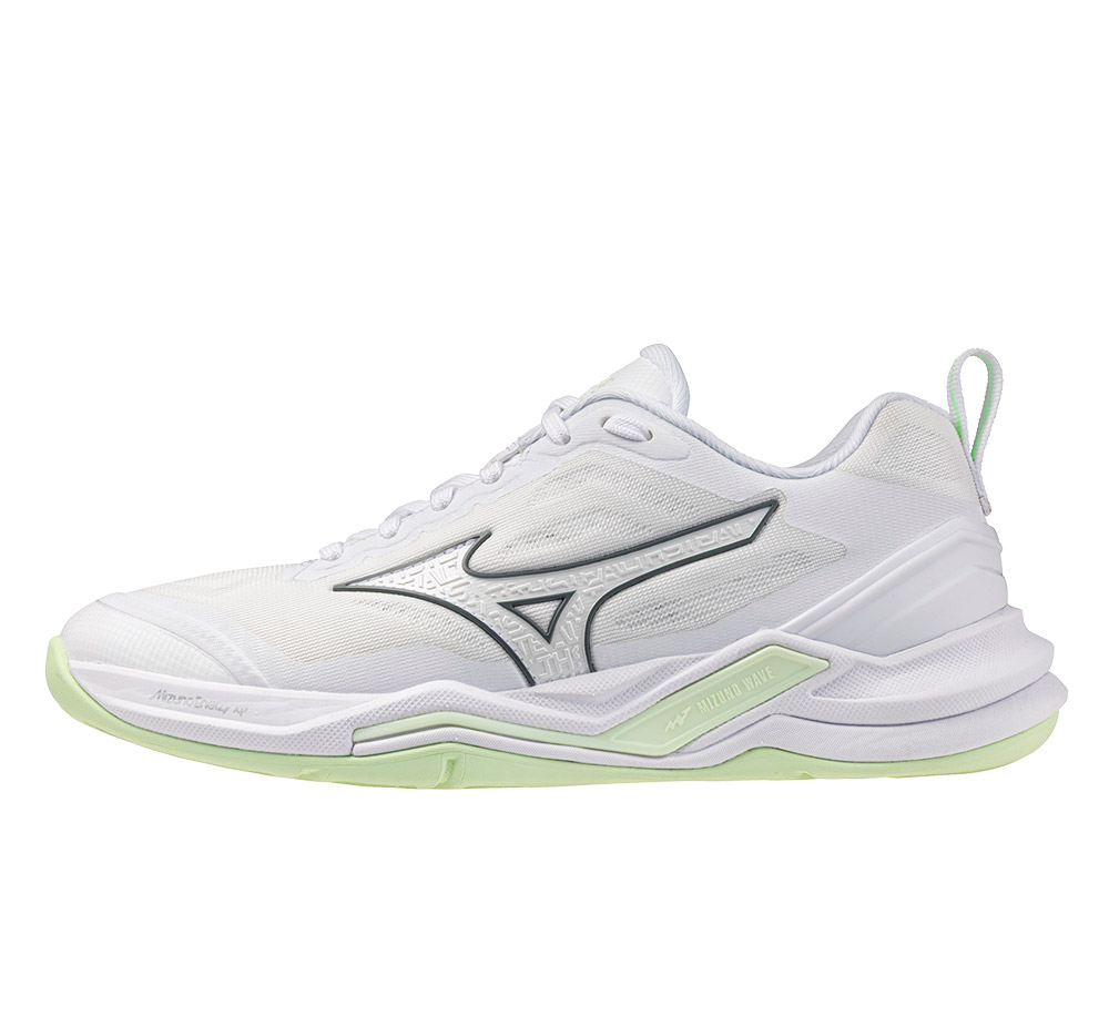 Mizuno Wave Stealth Elite Women white/aqua gray - 2
