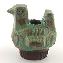 ラース・バーグステン　素朴な鳥のキャンドルホルダー　8cm　1960年代 (2)