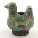 Lars Bergsten (1960s) Rustic Bird Candleholder 8 cm (2)
