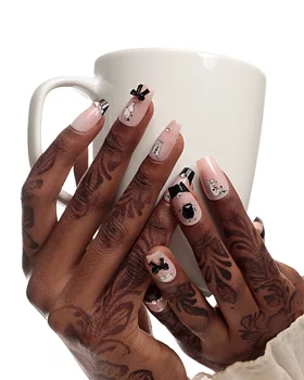 Moomin Press-on Nails - Pink Noir