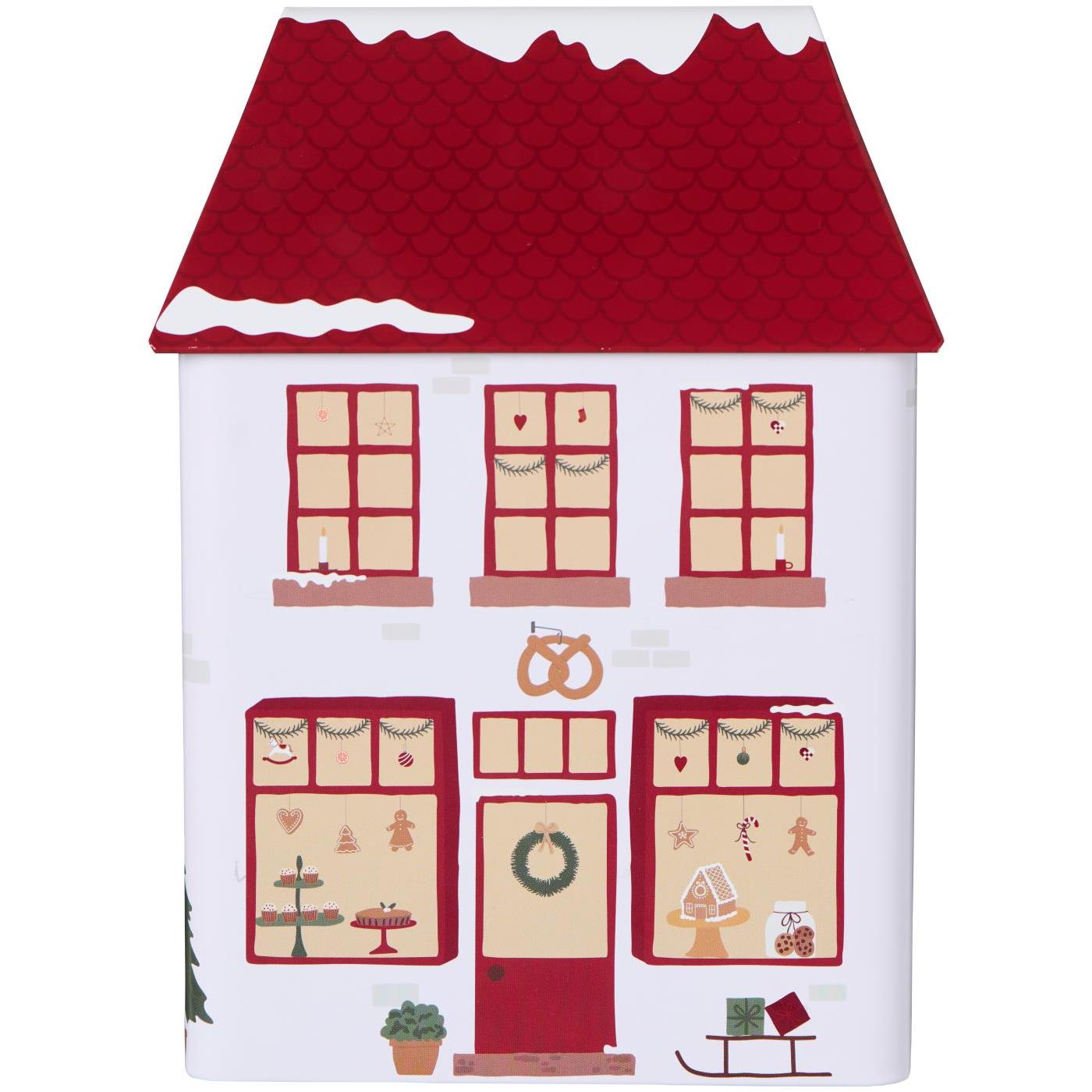 Tin House Bakery with lid for Christmas sweets  - 4