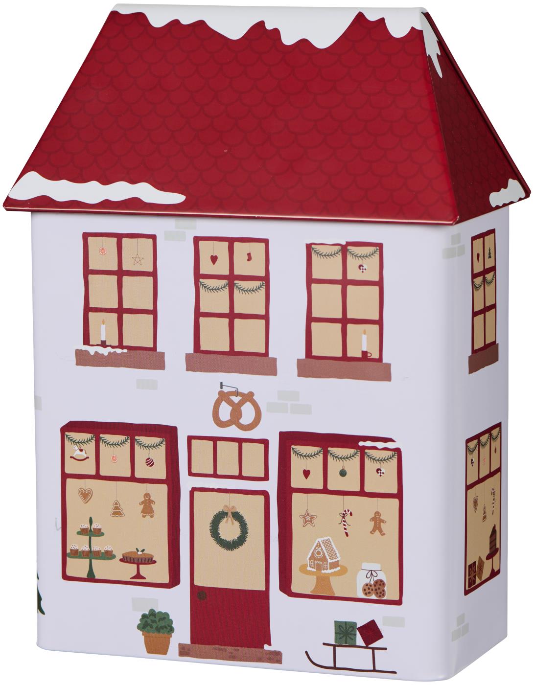 Tin House Bakery with lid for Christmas sweets  - 3