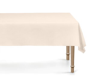 Beige bordsduk 137x183 cm till festdukning