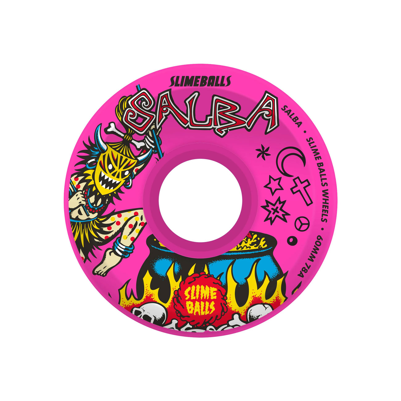 Santa Cruz skatehjul Slim Balls Salba 60 mm 78A pink