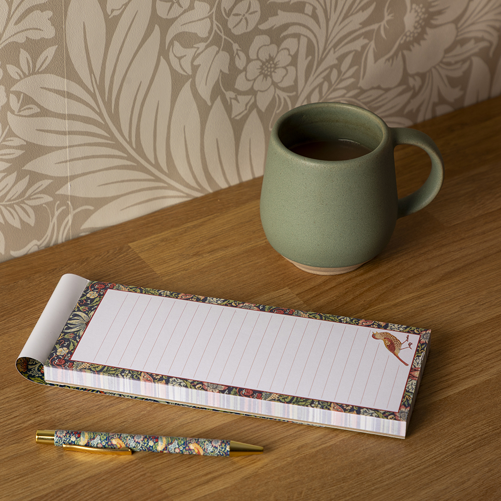 To Do / Inköpslista med magnet – William Morris Strawberry Thief A - 3