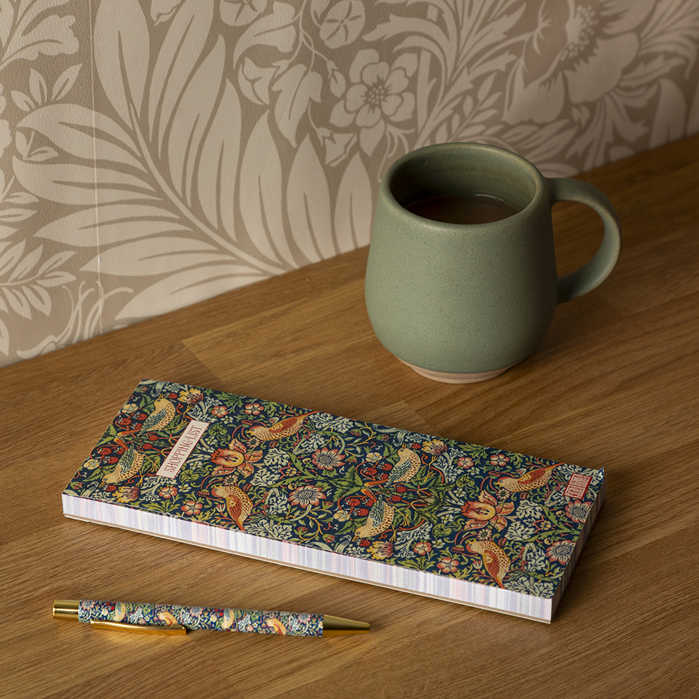 To Do / Inköpslista med magnet – William Morris Strawberry Thief A - 4