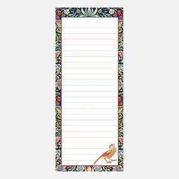 To Do / Inköpslista med magnet – William Morris Strawberry Thief A