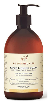 Aleppo Liquid Soap Jasmine  – Flytande aleppotvål Jasmine med 20% lagerbärsolja 500ml