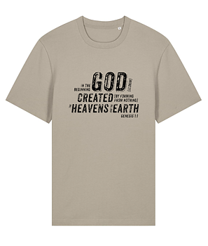 T-SHIRT - God created - Stone