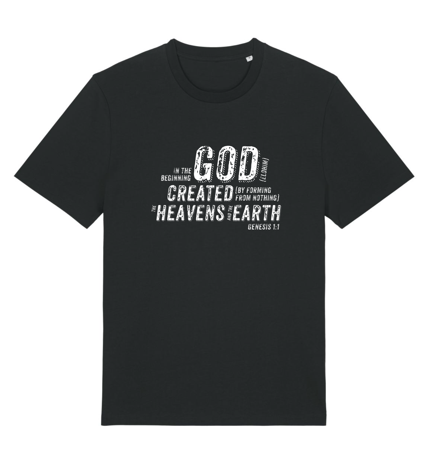 T-SHIRT - God created - Black
