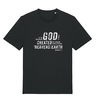 T-SHIRT - God created - Black
