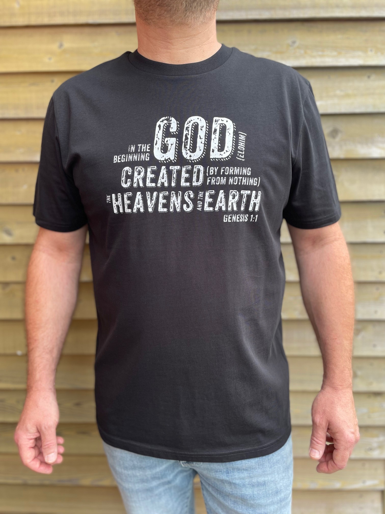 T-SHIRT - God created - Black