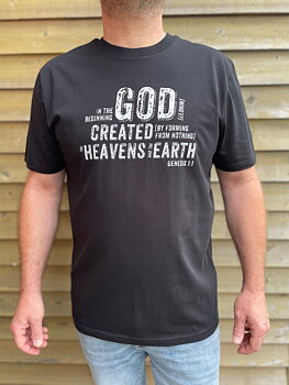 T-SHIRT - God created - Black