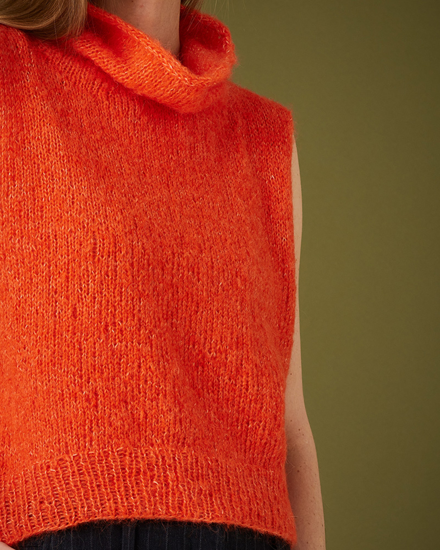 Stickmönster Topp med polokrage – Sally by Permin - 3
