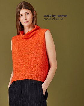 Stickmönster Topp med polokrage – Sally by Permin