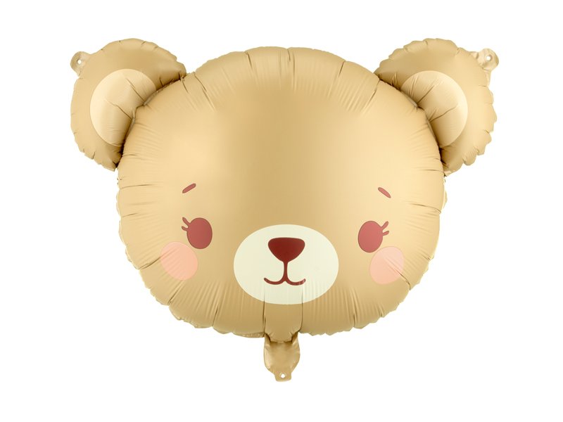 Folieballong Teddy Bear Beige 56 x 40 cm till dop, babyshower och barnkalas