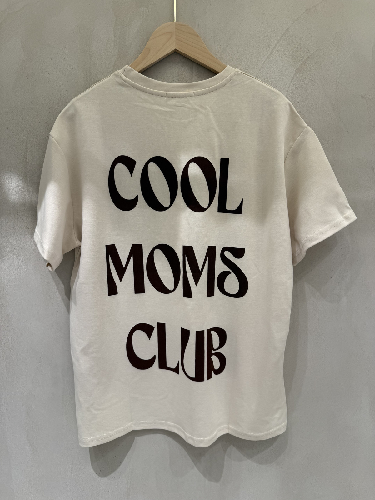 T-shirt Cool moms  beige/brown