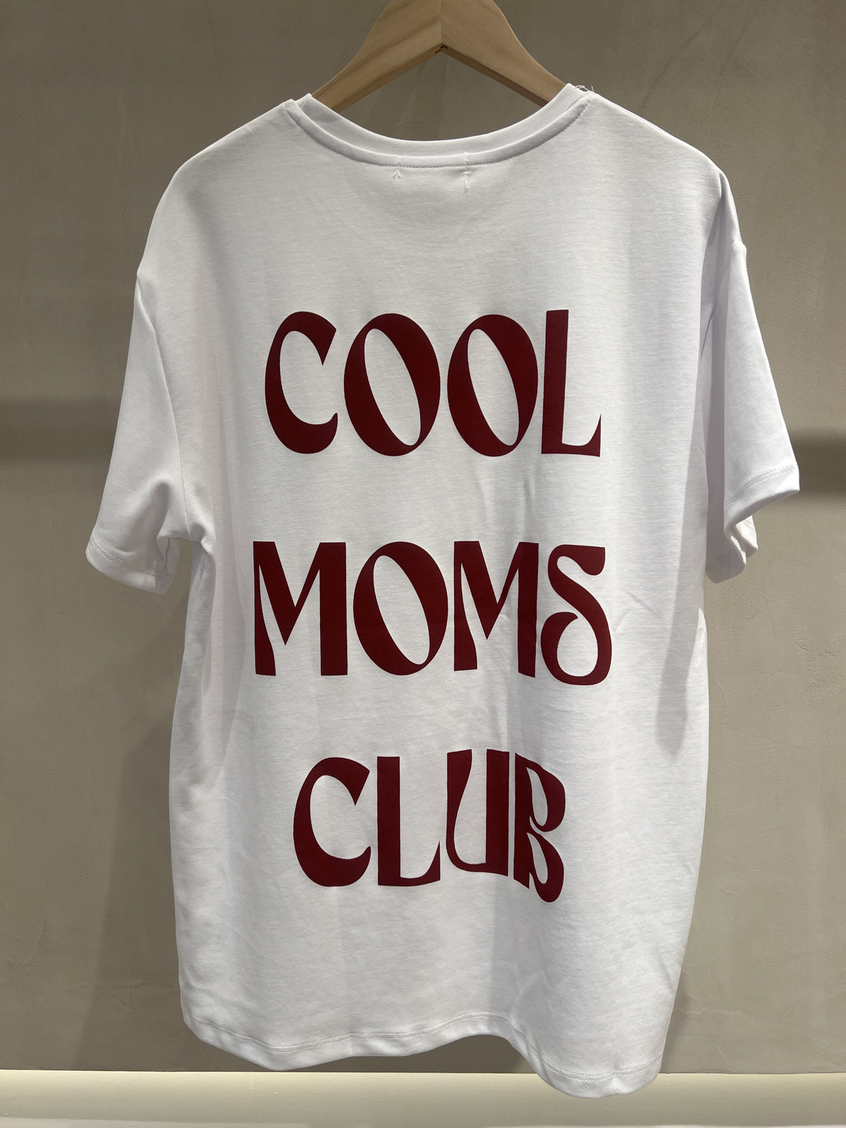 T-shirt Cool moms white/burgundy - 3
