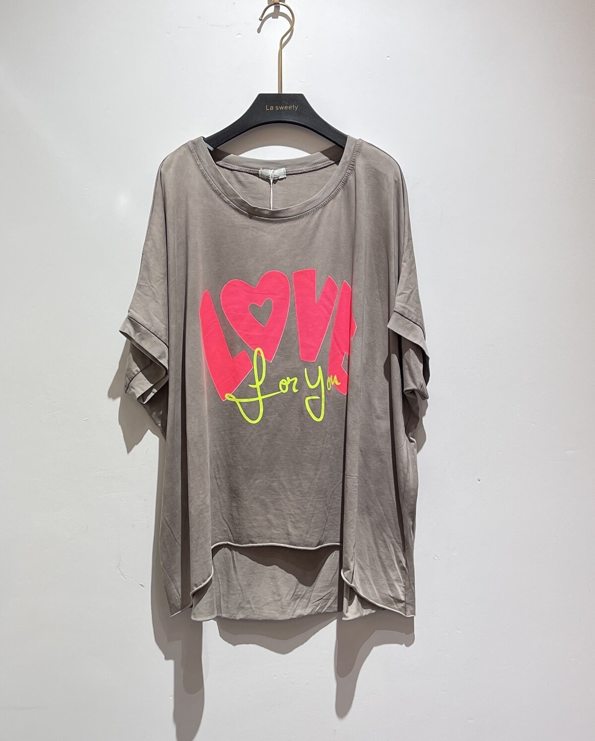 T-shirt Love taupe - 2