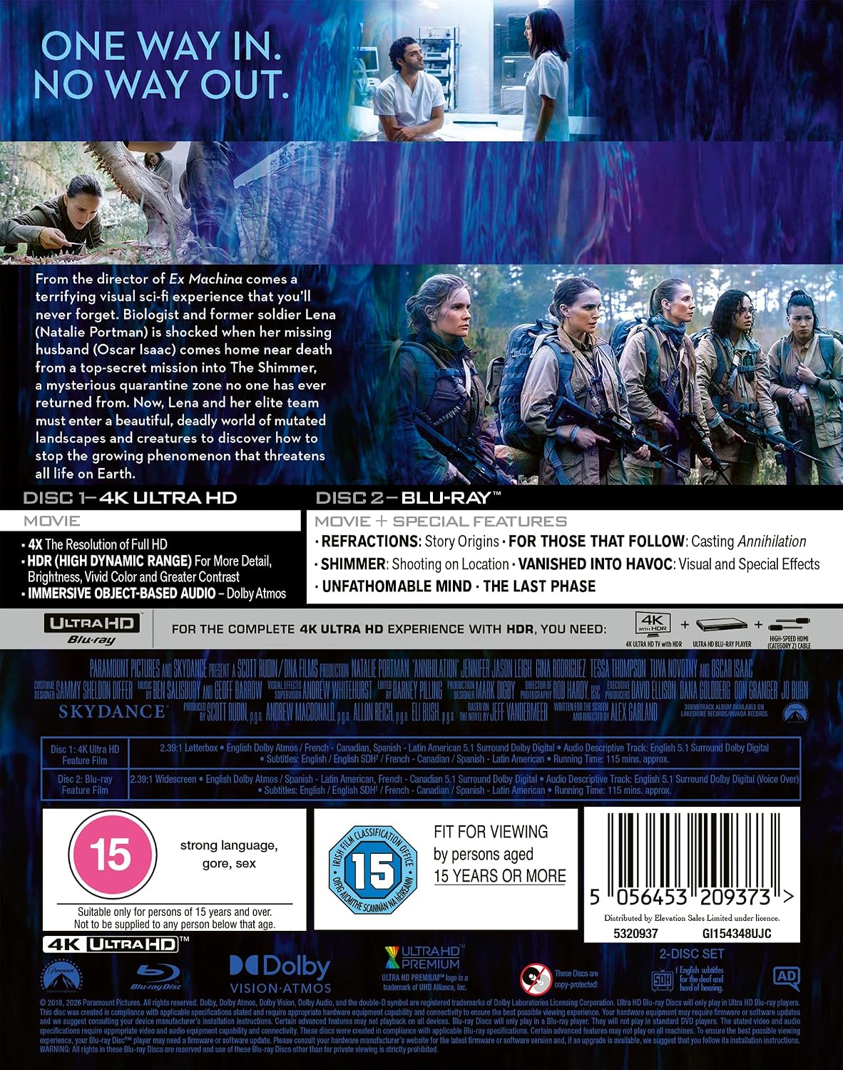 Annihilation (Limited Edition Steelbook) (ej svensk text) (4K Ultra HD + Blu-ray) - 2
