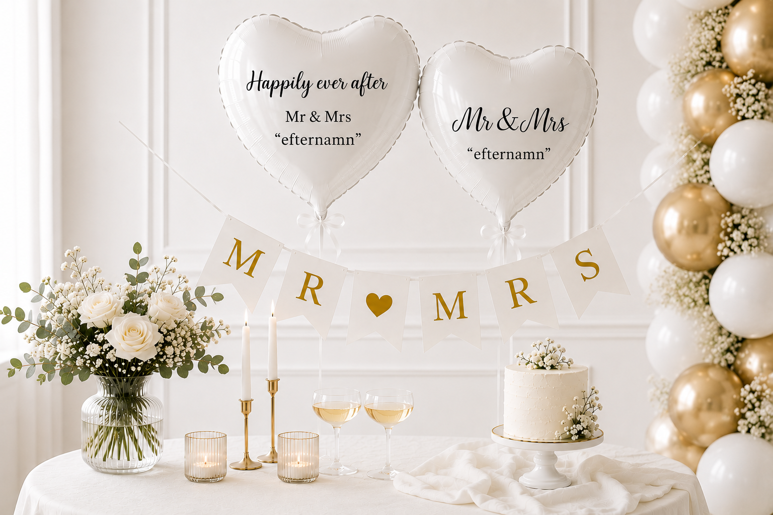 Bröllopspaket Elegant - "Mr & Mrs"