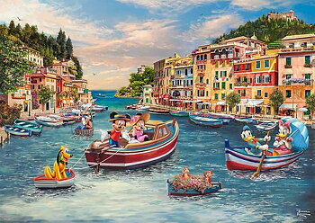 Mickey and  Minnie in Italy, 1000 Bitar Schmidt