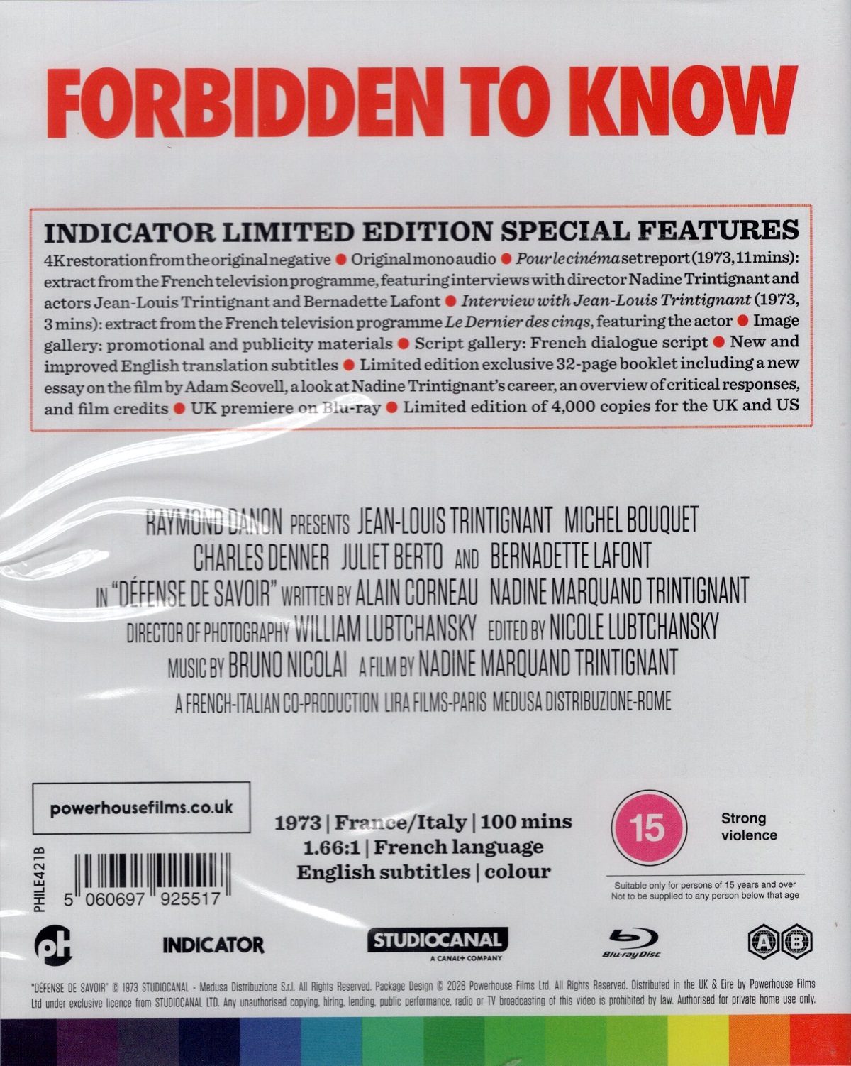 Défense De Savoir (Limited Edition) (ej svensk text) (Blu-ray) - 2