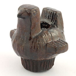 ラース・バーグステン　素朴な鳥のキャンドルホルダー　8cm　1960年代 (5)