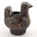 ラース・バーグステン　素朴な鳥のキャンドルホルダー　8cm　1960年代 (5)