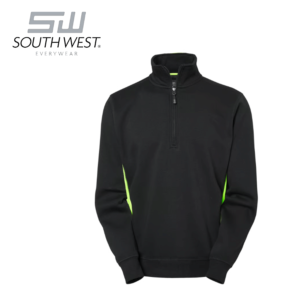 Sweatshirt South West Webber 1/2 Zip Svart 2a Sortering