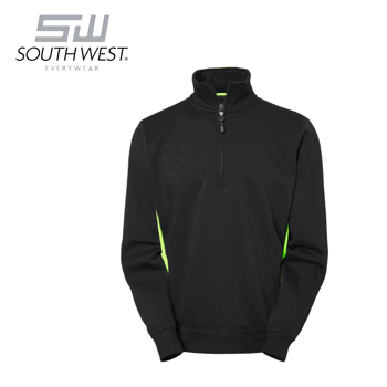 Sweatshirt South West Webber 1/2 Zip Svart 2a Sortering