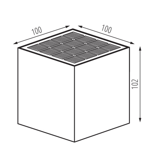 KANLUX Väggarmatur/Pollare REKA SOLAR 3W 300lm IP65 CCT MW Sensor - 7