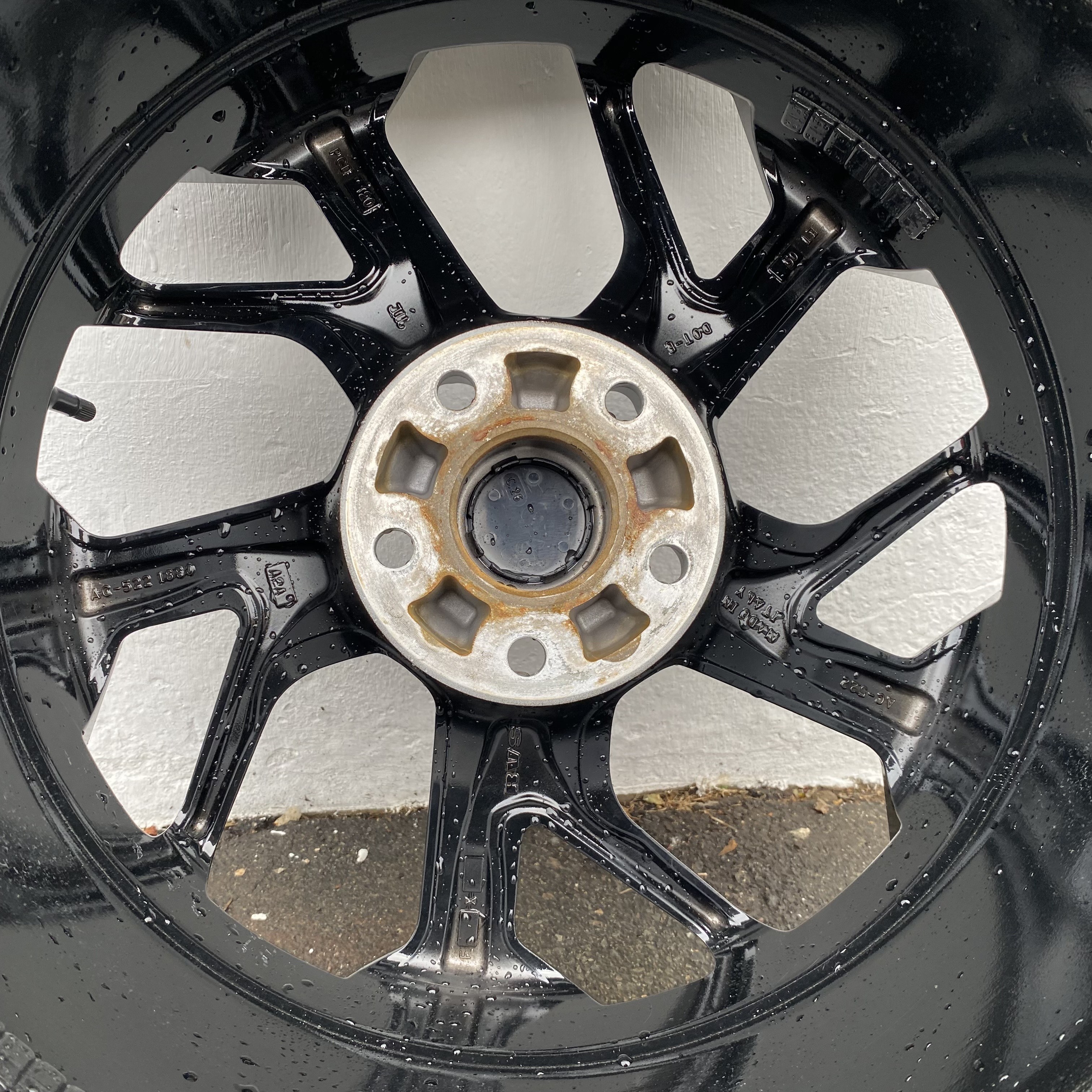 Kompletta Sommarhjul | 18" RVS Black Polish | 5x120 8x18 ET50 65.1 + 225/45 R18 91W MO Bridgestone Turanza T005 | V30-2020 | 6mm | 6mm | 5mm | 5mm - 19
