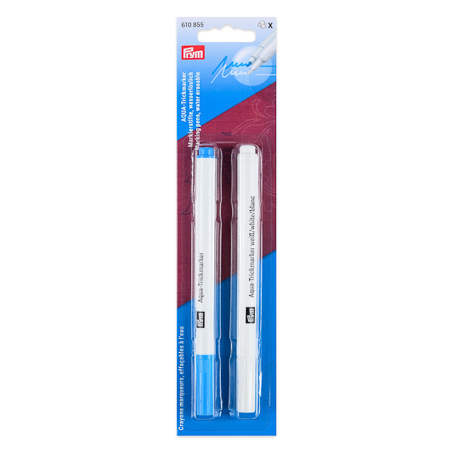 Vattenlöslig tusch vit och blå  Markeringspennor Prym 610 855 Aqua Trickmarker - 2
