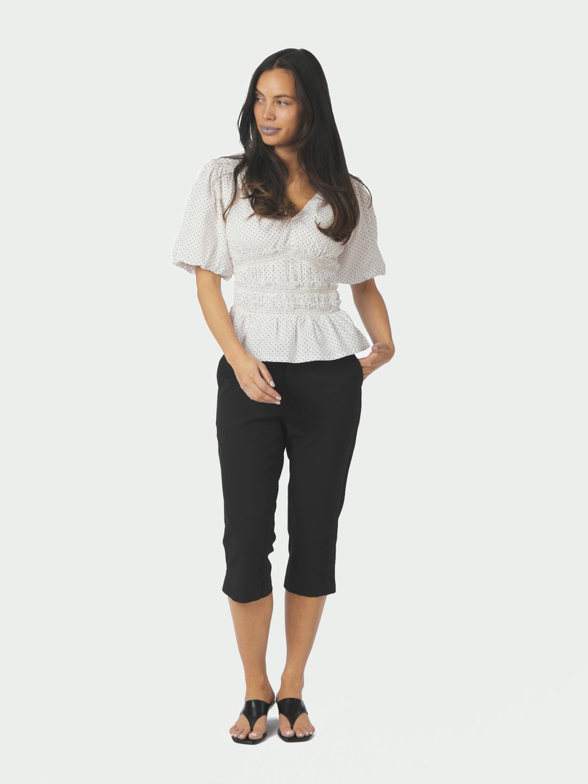 Neo Noir Tasia Suit Capri Pants, Black - 7