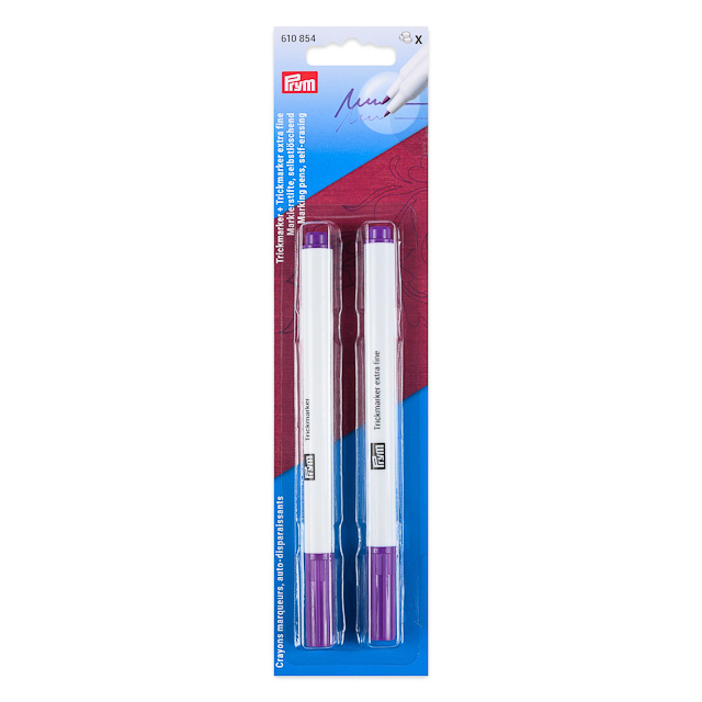 Trickmarkers self erasable One extra fine and one standard violet Prym 610854 - 2
