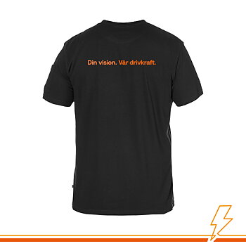 Elinstallera T-shirt TS13 - Svart ink. tryck