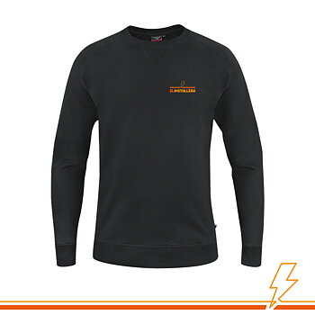 Elinstallera Sweatshirt SW17 - Svart ink. tryck