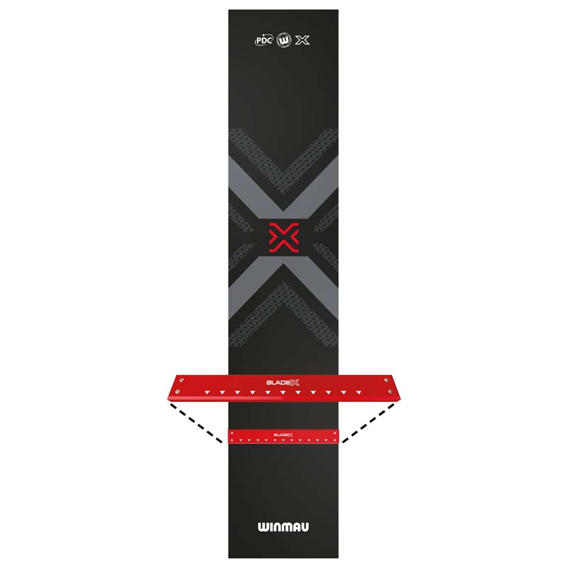 Winmau Dartmat Blade X Pro Zone Precision PVC & Integraed Oche 300x60 - 4