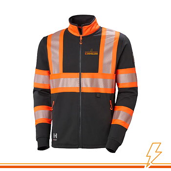 Elinstallera Zip Sweatshirt HH - Varsel ink. tryck
