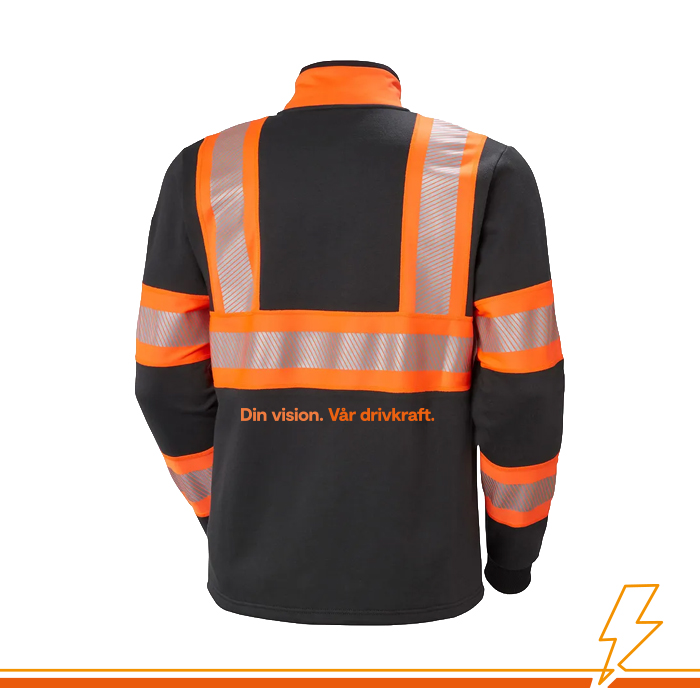 Elinstallera Zip Sweatshirt HH - Varsel ink. tryck - 2